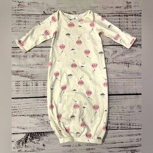 Hanna Andersson Baby Girls Sleep Sack Cream Pink Hot Air Balloons 50/Newborn 0-3